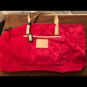 Red Coach Purse